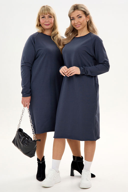 Платье футер-реглан