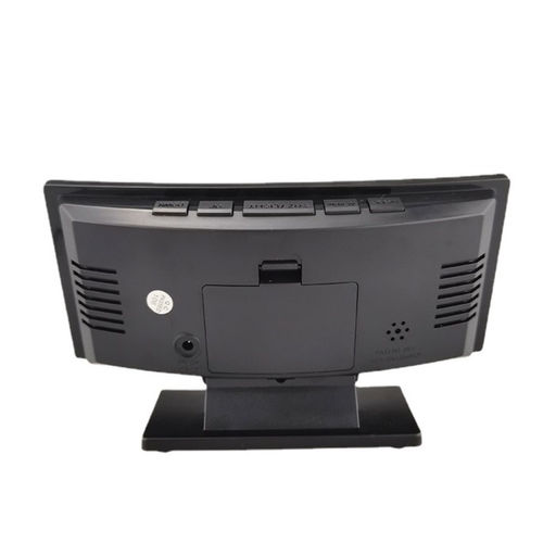 Часы - будильник электронные настольные с термометром, календарем, 17×9.5 см, 3хААА, USB