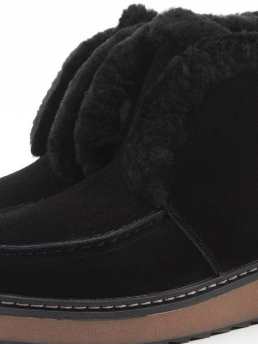 04-5603-2 BLACK Ботинки зимние женские (натуральная кожа, 100% шерсть)