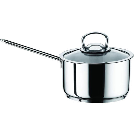 Ковш нерж. сталь 12см. София, стекл. крышка КАТЮША код.9940-120-0  фото 2