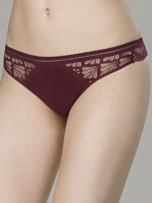 PELICAN, трусы женские, Бордовый