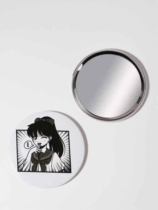 Цена за 2 шт. Зеркало карманное «Аниме», d=7 см, белое