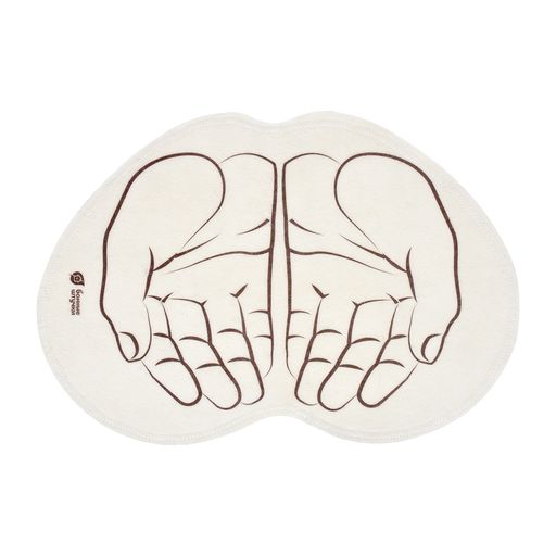 Коврик войлочный 43*30 см "Ладони" для бани и сауны