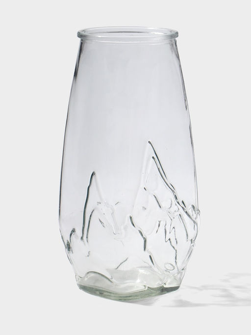 Ваза стекло настольная "Мариба" 22х10,5 см, прозрачный