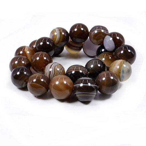 Браслет из камня Бразильский агат оберег на везение и процветание 8мм