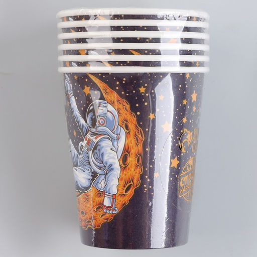 Стаканы бумажные Космонавт, 6 шт. - Страна карнавалия фото 4