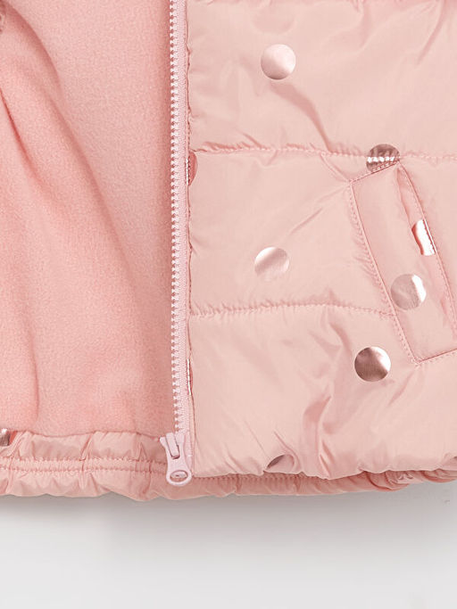 Kap??onlu Bask?l? K?z Bebek ?i?me Yelek - Waikiki фото 3