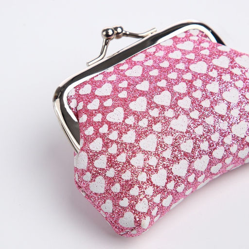 Кошелёк-монетница на фермуаре, 9?1.5?6.5 см, блестящий, с принтом, МИКС