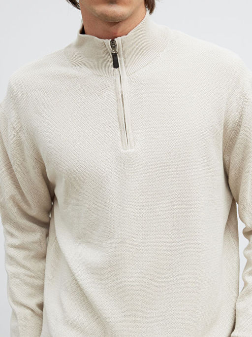 Dik Yaka Erkek Triko Kazak