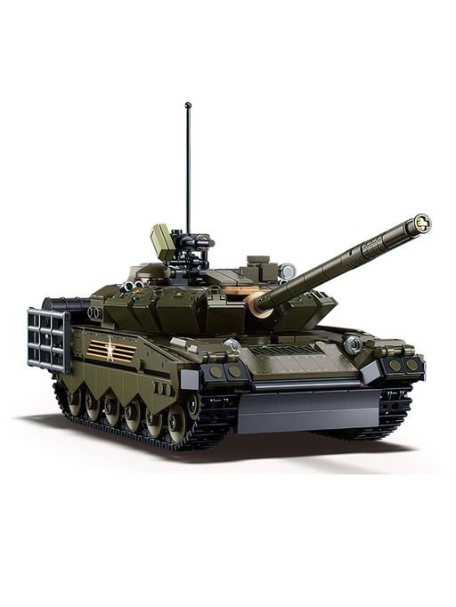 Конструктор «Модельки. Боевой танк», 2 варианта сборки, 798 деталей, с фигурками