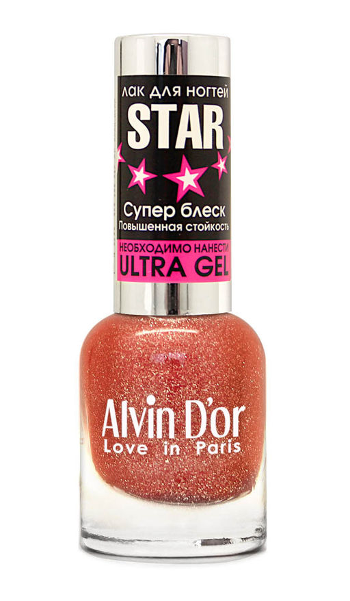 Alvin Dor Лак для ногтей STAR Супер блеск тон 6124 15мл