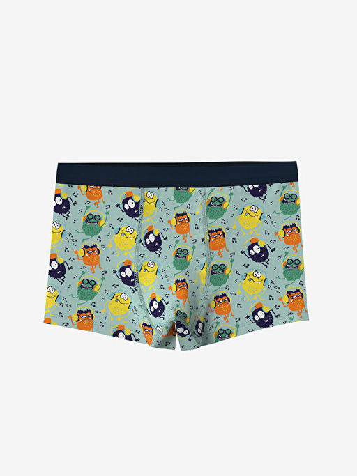 Bask?l? Erkek ?ocuk Boxer 3l? - Waikiki фото 3