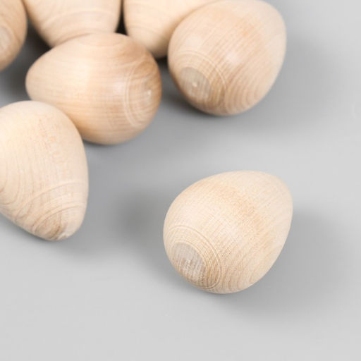 Яйцо деревянное 4х3 см ( набор10 шт) - Simaland фото 2