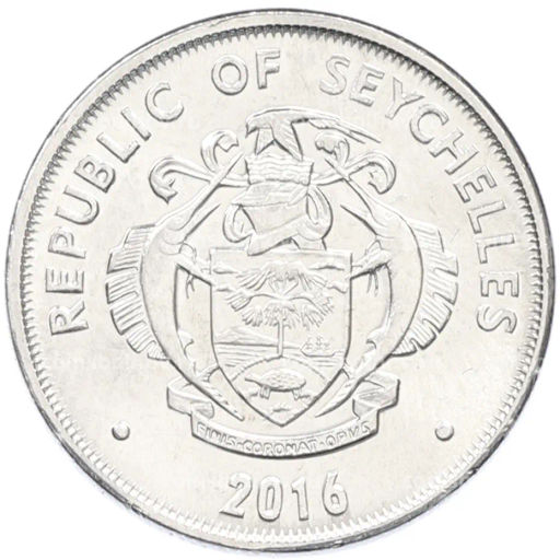 Монета 25 центов 2016 года Сейшелы