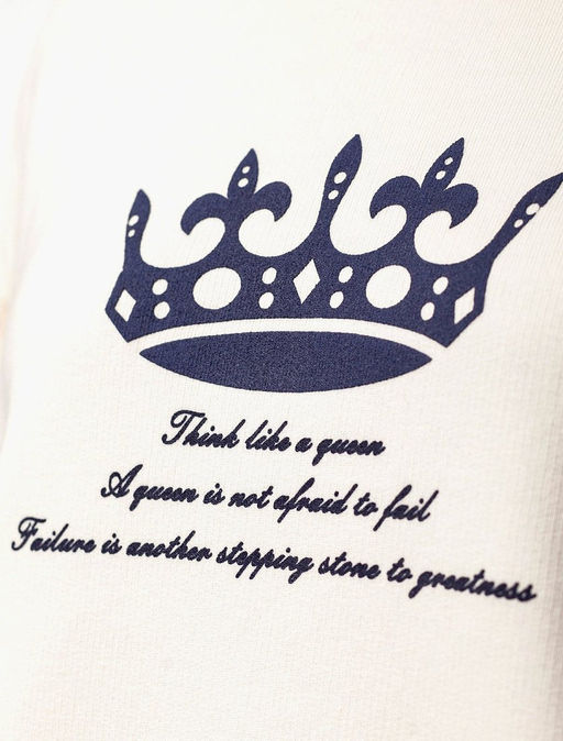 VILATTE / Свитшот из премиального футера трехнитки с авторским принтом фото 2