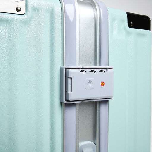 Чемодан средний 24, отдел на молнии, 2 кодовых замка, 4 колеса, крючок, цвет голубой - Simaland фото 6