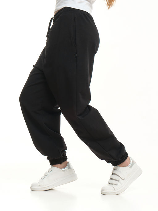 Брюки спортивные для девочки 22-0092 черный