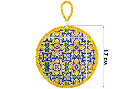 Подставка п/горячее 17*17*1 см Мозаика, круг - Elan gallery фото 2