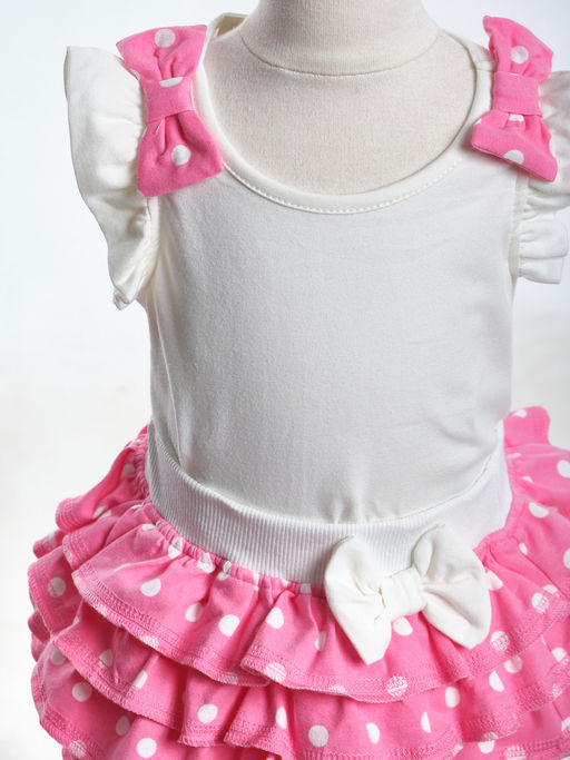 Комплект для девочки с юбкой UD 1677/1678 розовый - Mini maxi фото 5