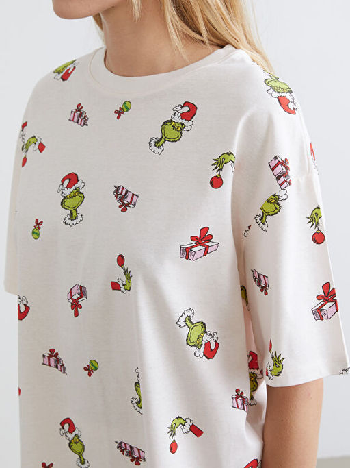 Y?lba?? Temal? Kad?n ?ortlu Pijama Tak?m?