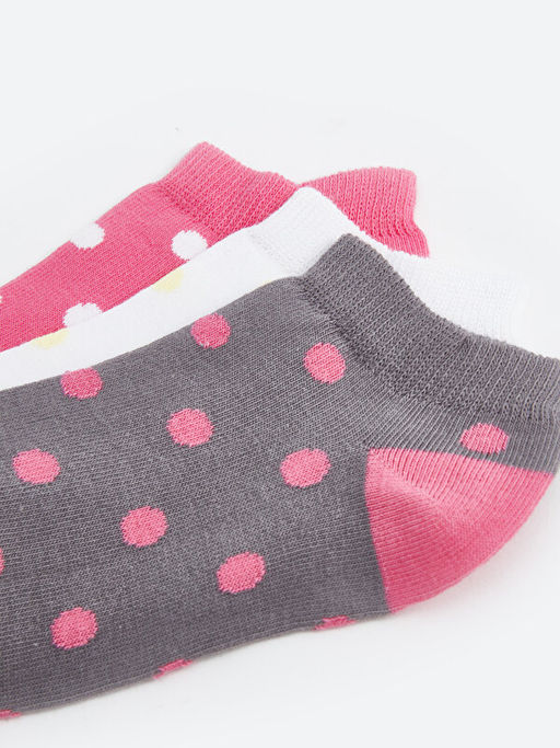 Puantiyeli K?z ?ocuk Patik ?orap 3l? - Waikiki фото 3