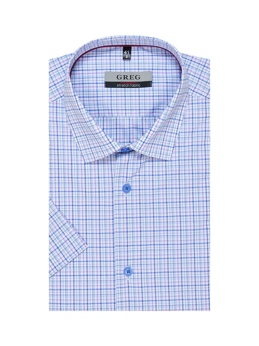 Сорочка мужская короткий рукав GREG 275/108/3100/1p STRETCH