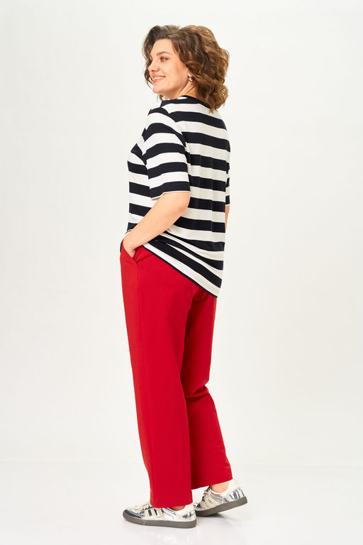 Костюм Michel Chic 1452 красный, полоска