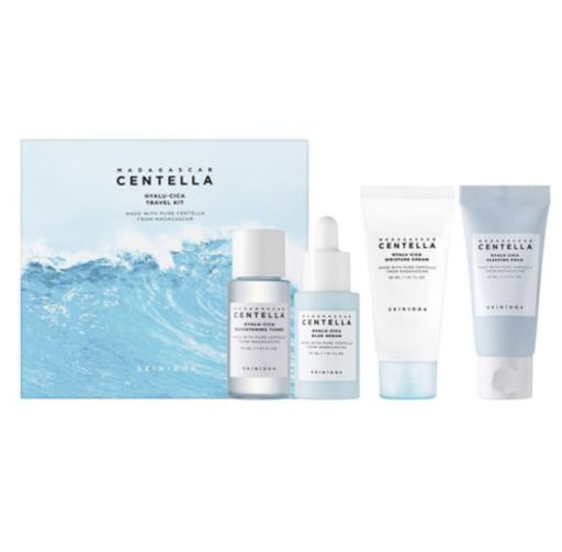 Madagascar Centella Hyalu-Cica Travel Kit - Дорожный набор миниатюр с центеллой, 4 шт по 30 мл