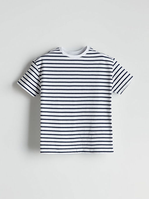 Bisiklet Yaka Bask?l? Erkek ?ocuk Ti??rt 2li