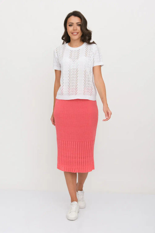 ЗЛАТА Юбка И 014 дл/коралл