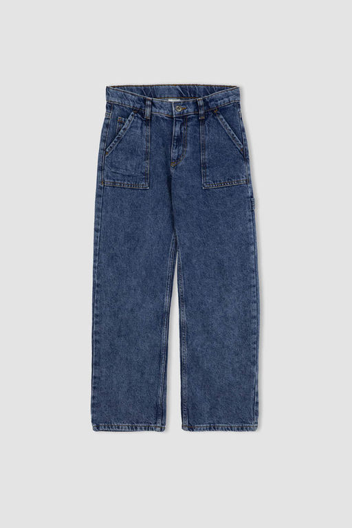 Джинсовые брюки широкого кроя для мальчика - Defacto фото 7