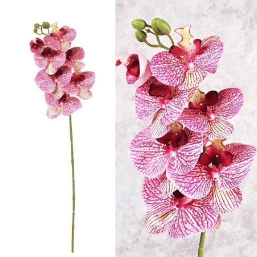 Цветок искусственный Орхидея 7 цветков / WS-27 /уп 40/400/ - Галеонтрейд фото 3