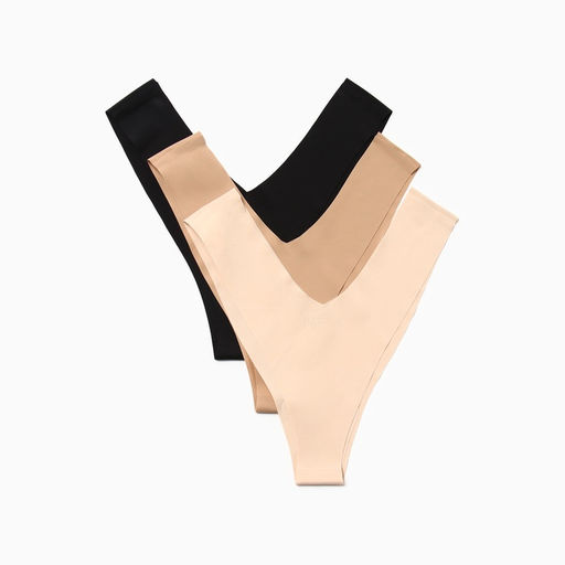 Трусы бесшовные бразильяно KAFTAN, набор 3 шт., размер 48-50