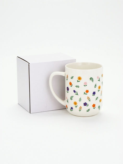 Кружка чайная керамическая «Цветы», 630 мл