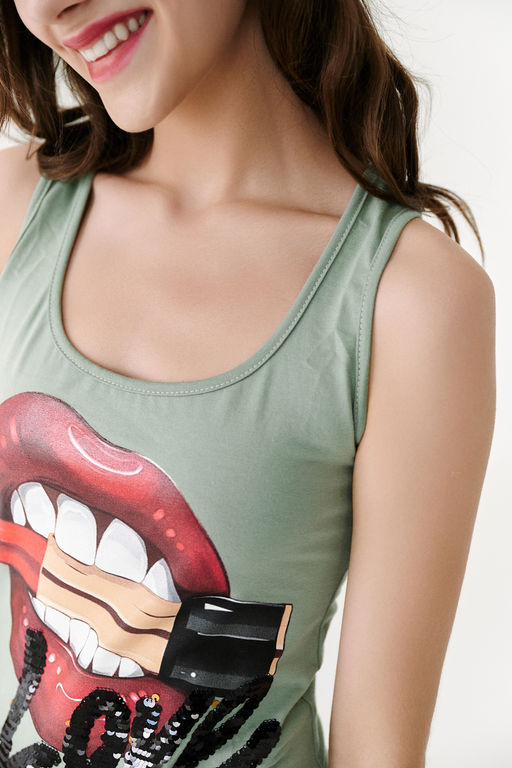 Майка Натали 7214 из хлопка с лайкрой фото 8