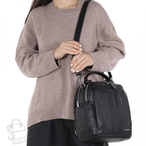 Рюкзак женский 69013-23 black Velina Fabbiano - Safenta в Новосибирске