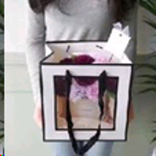 Цена за 10 шт. Пакет подарочный с окном 20х20х20 / 904-47 /уп 10/200/ - Галеонтрейд фото 2