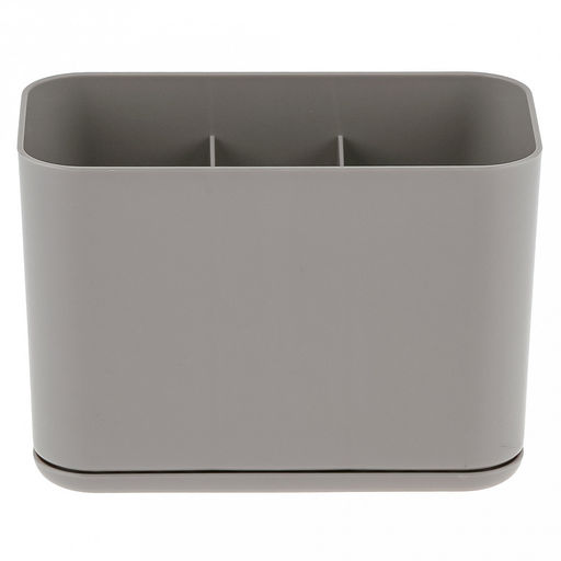 Сушилка для столовых приборов пластмассовая "Смарт" 15,7х8,7х11,1см, пыльно-серый (Россия)