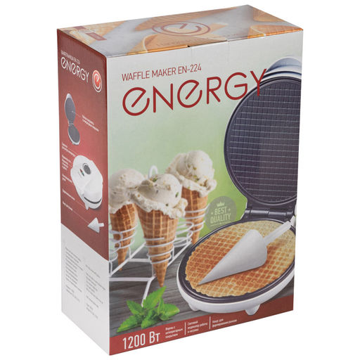 Вафельница ENERGY EN-224, белая 1200 Вт арт. 152310