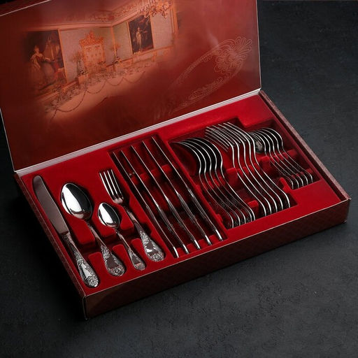 Набор 24 предмета / М-12 Императорский столовый СН-24М12ЦМГ г. Павлово /ПЗХМ/  фото 3