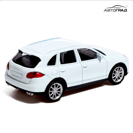 Машина металлическая PORSCHE CAYENNE TURBO, 1:43, цвет белый - Автоград фото 4