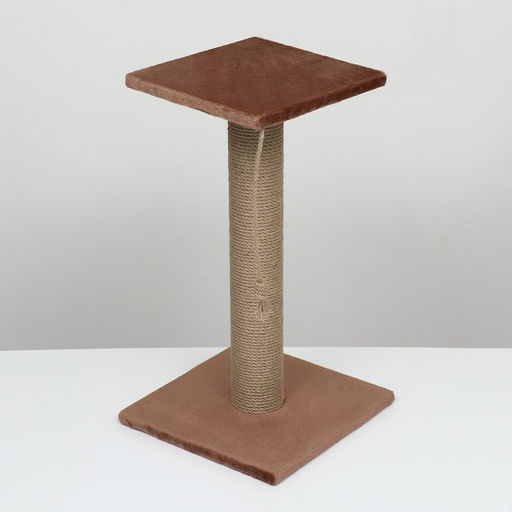 Когтеточка-столбик, 10, с площадкой, КД-37, джут 35 х 35 х 64 - Simaland фото 3