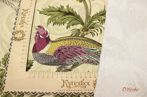 Интерьерный хлопок Эдем цв.светло-пшеничный, ш.1.5м, хлопок-100%, 230гр/м.кв - Купава фото 5