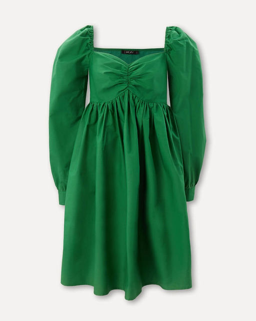 Хлопковое зеленое платье - Incity фото 14