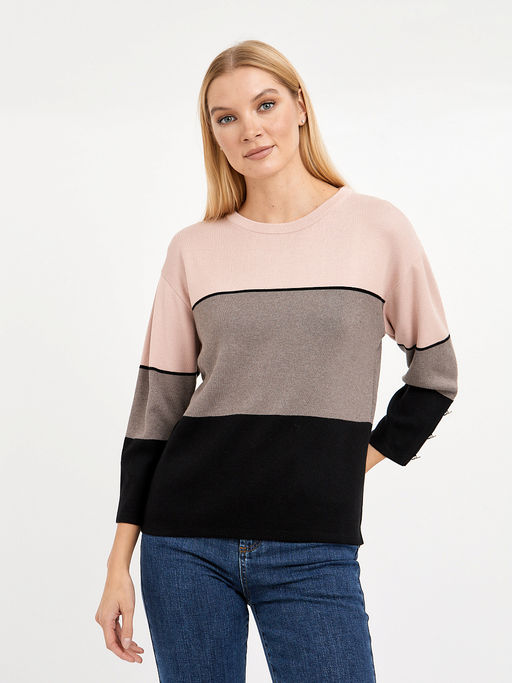 джемпер женский трехцветный из вискозы - Glenfield фото 4