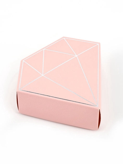 Цена за 5 шт. Коробка подарочная под бижутерию «Розовая, тиснение», 10×9×3.5 см