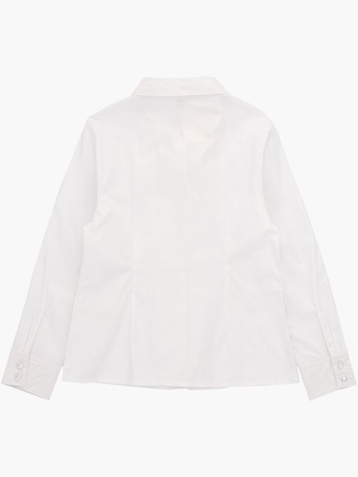 Рубашка для девочки в школу белая UD 7660 белый - Mini maxi фото 6