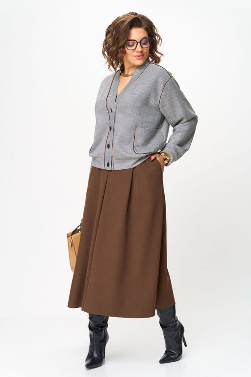 Костюм Aira Style 24131 Коричневый