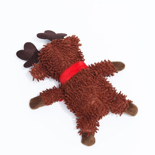 Игрушка мягкая для собак Олень с пищалкой, 26 х 18 см - Пижон фото 6