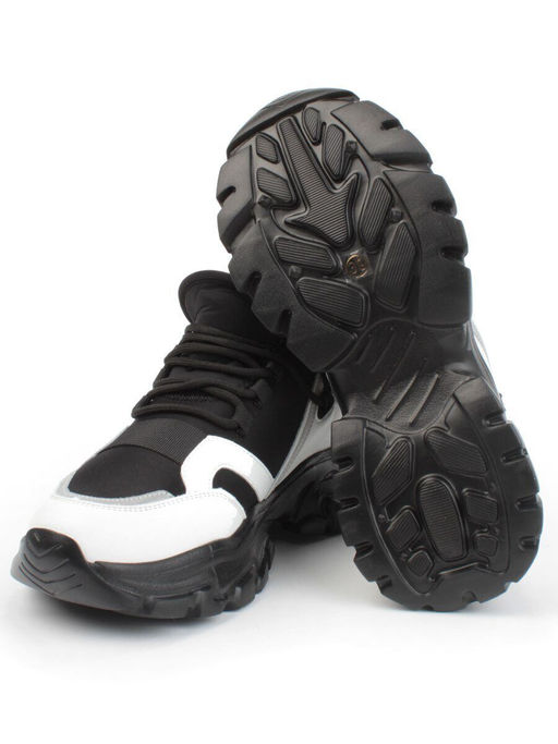 05-P96-1Z BLACK Кроссовки женские зимние (натуральная кожа, шерсть) - Фабричный китай фото 15